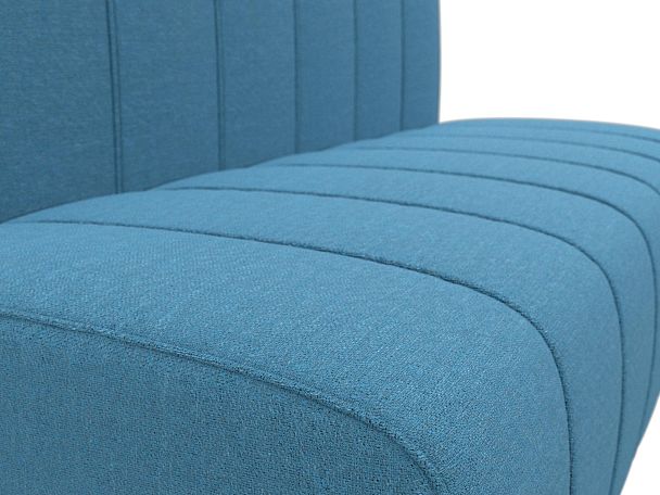 Диван кухонный прямой Ральф Рогожка голубой - Вид 4