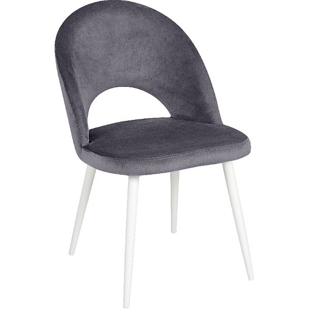 Комплект кухонных стульев Рэди серый велюр/белый, 4 шт. - Вид 3