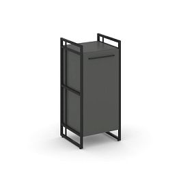 Rift Шкаф 2 ниши узкий RF.SU-21 (L) Антрацит/Металл Черный 420*396*924 - Фото предпросмотра