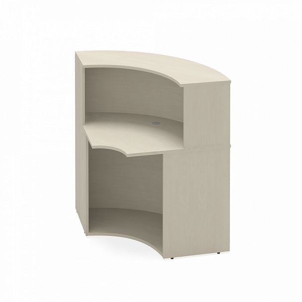 Стойка-ресепшн "Система-M" ПК-УНФО-СКР90х90-В1-99 клен - Вид 1