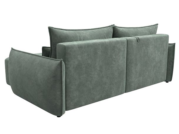 Диван угловой Лига-051 НПБ угол универсальный Велюр зеленый - Вид 5