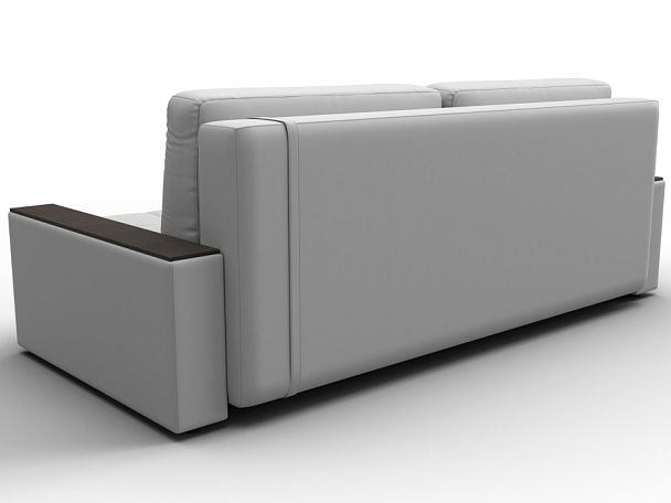 Диван прямой с декором Лига-096 НПБ Экокожа черный - Вид 5