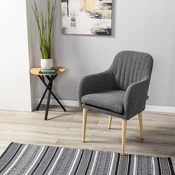 Стул Olaf темно-серый/нат.дуб - Вид 8