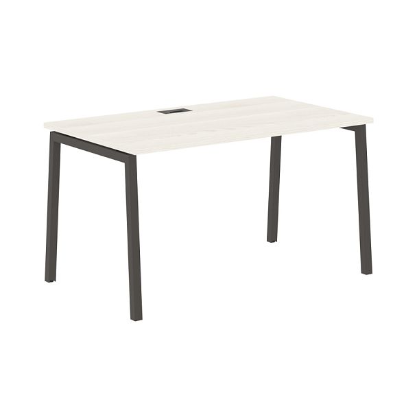 Стол прямой ELST 1380 Ясень Траун/Мокко 1360х800х750 EDIS - Вид 1