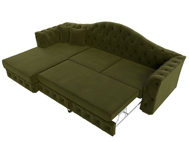 Диван угловой Артис левый угол Микровельвет зеленый - Вид 7