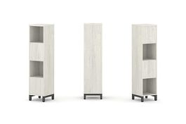 Стайл Проджект Набор стеллажа 2-х сторон., 4 яр. SN.NSD-411 Дуб Наварра/Металл Антрацит 387*400*1615 - Фото предпросмотра