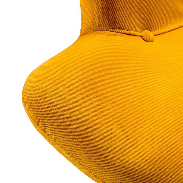 Кресло Хайбэк желтый/нат.бук - Вид 5