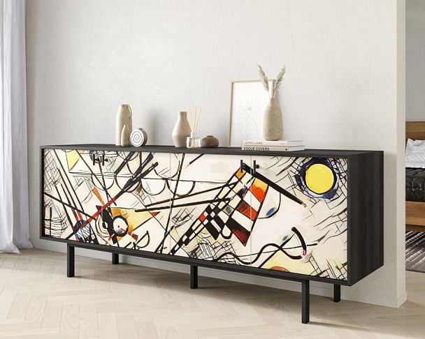 Комод с четыремя дверками Emerson by Kandinsky арт EM01/Print_01 - Вид 3