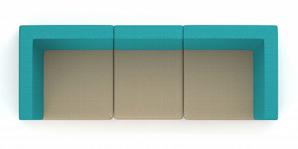 Модульный диван "M10-1V2х2, M10-1D2" компоновка №3 - Вид 2