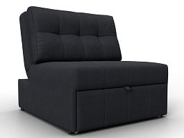 Кресло-кровать Лига-107 (80) Замша серый - Фото предпросмотра