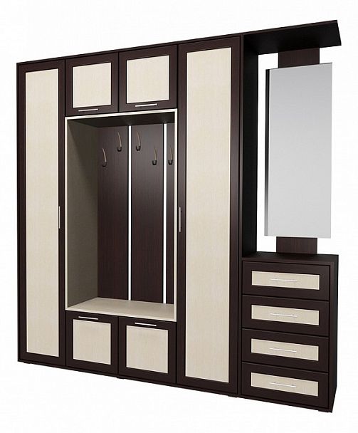 Стенка для прихожей Мебелайн-18 - Вид 1