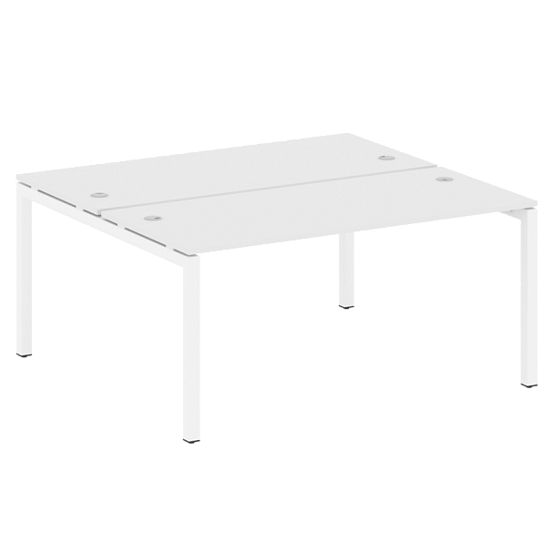 Metal System Quattro Р. ст. на П-образном м/к 50БП.РАС-СП-2.4 Белый/Белый металл 1600*1475*750 - Вид 1