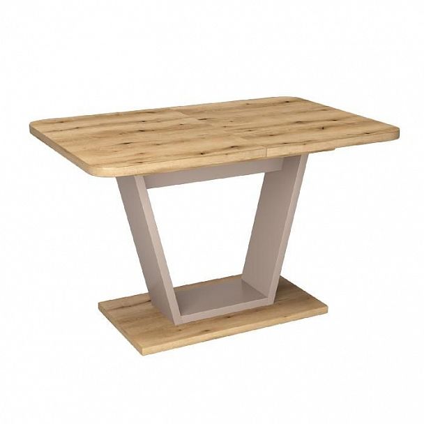 Стол обеденный Verona (120+40) дуб эвок прибрежный/глиняный серый - Вид 1