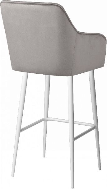 Комплект барных поворотных кресел Мони К, Confetti silver/белый, 2 шт. - Вид 5