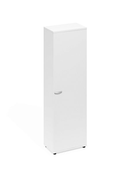 Шкаф для одежды узкий A4 А4 9308 БП белый премиум - Вид 1