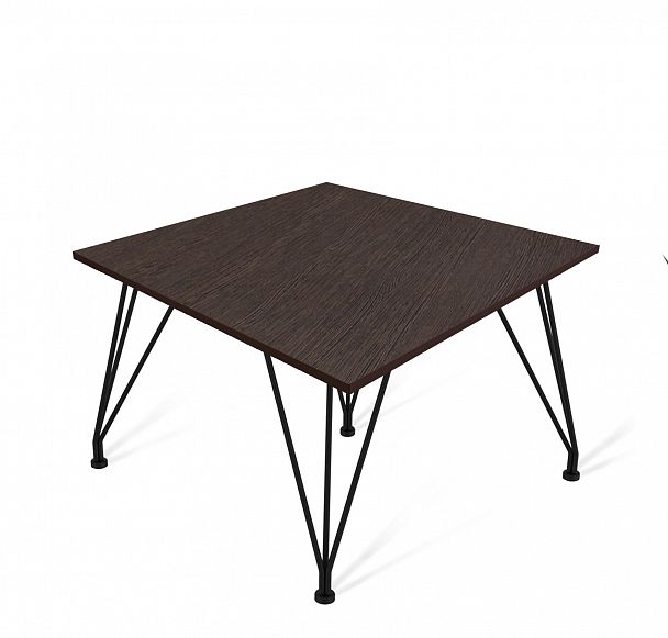 Столик журнальный SHT-TU29/H36/ЛДСП 60/60 черный муар/венге луизиана - Вид 2