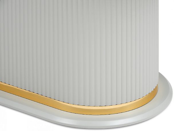 Стол керамический Мантинея 160х90х79 Мрамор ARCTIC OCEAN/Серый шелк - Вид 7