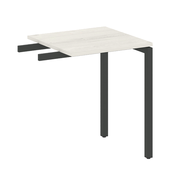 Metal System Quattro Приставной элемент на П-образном м/к 40БП.ПР-1 Дуб наварра/Антрацит металл 600*600*750 - Вид 1