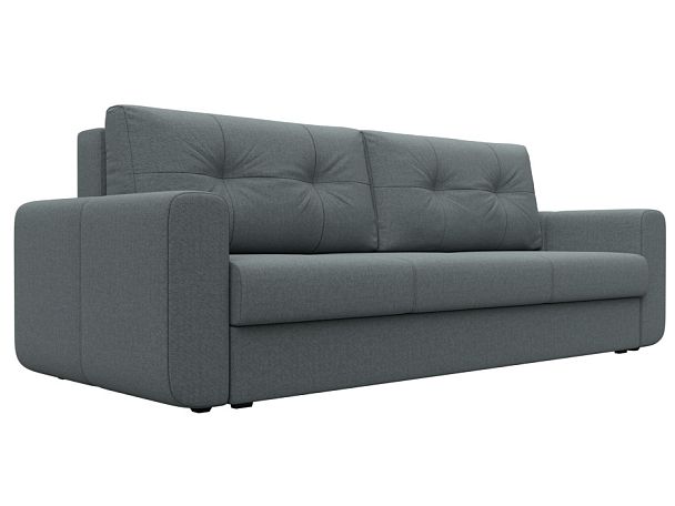 Диван прямой Лига-031 Рогожка серый - Вид 1