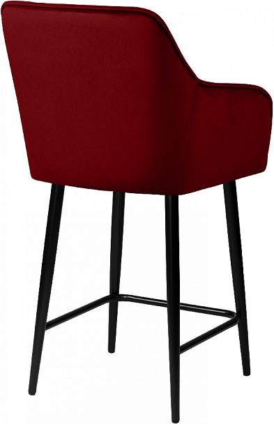 Комплект полубарных поворотных кресел Мони К, Confetti bordo/черный, 4 шт. - Вид 5