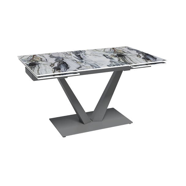 Стол раскладной Malibu (140+40+40), керамика глянцевая Cold Jade - Вид 1