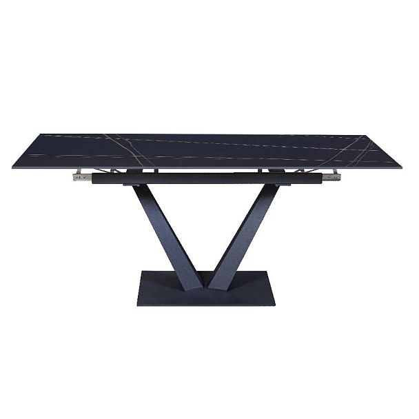 Стол раскладной Malibu (120+30+30), керамика матовая Black Gold - Вид 12