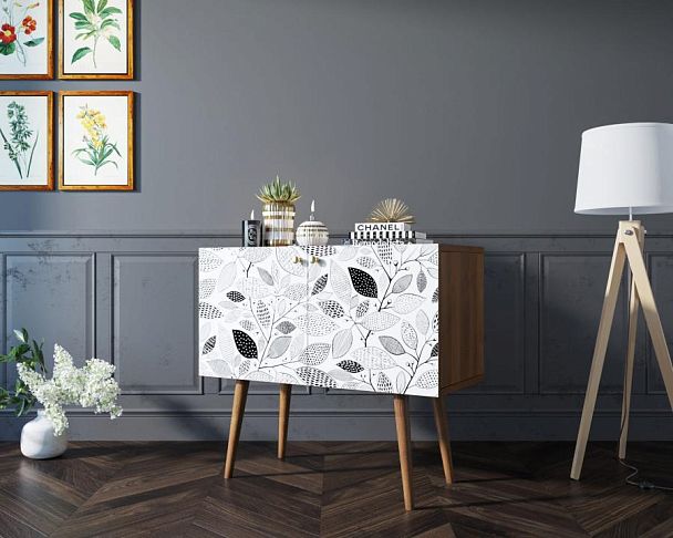 Комод на высоких ножках Berber малый принт 9 арт BB13/Print_09 - Вид 3