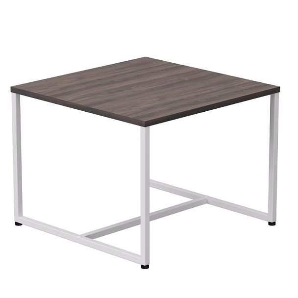 Стол журнальный Everprof EVO 604х604х460 Дуб Пасадена/Белый - Вид 1