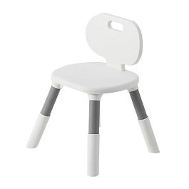 Стул детский растущий BRABIX KIDS CC-001, 2-8 лет, пластик серый + белый, 533293 - Фото предпросмотра