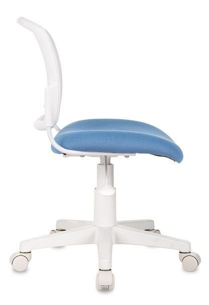 Кресло детское Бюрократ CH-W296NX белый TW-15 сиденье голубой 26-24 сетка/ткань крестов. пластик пластик белый - Вид 2