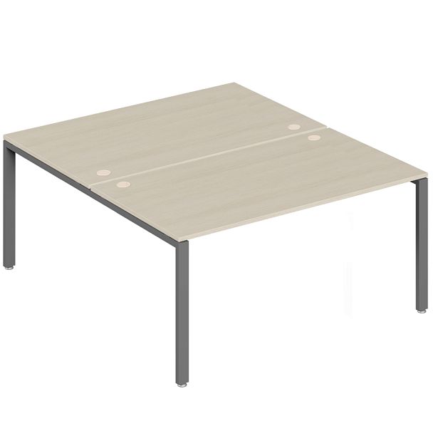 Бенч-система на 2 места Trend Metal 160x147x75 дуб феррара - Вид 1