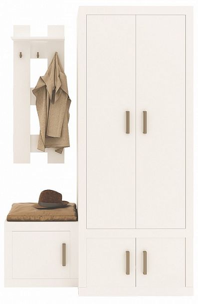 Стенка для прихожей Toivo ТОЙ-ПР 2 Белый - Вид 1