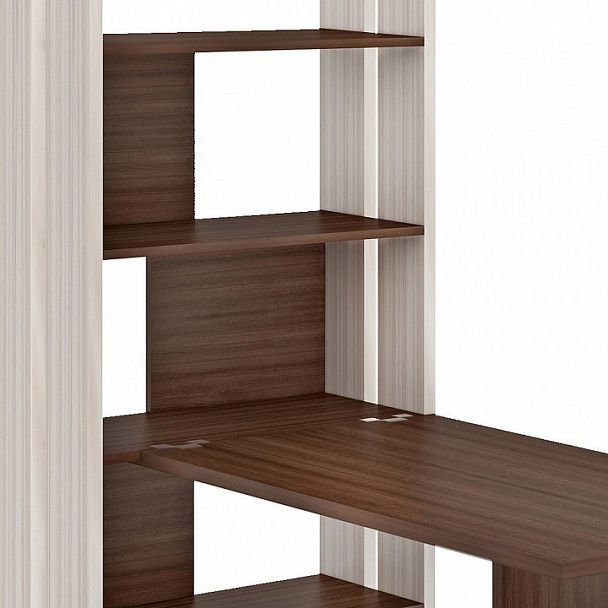 Стол компьютерный Домино Лайт СТЛ-ОВ+С120Прям+ТЯЛ Карамель/Шамони - Вид 4