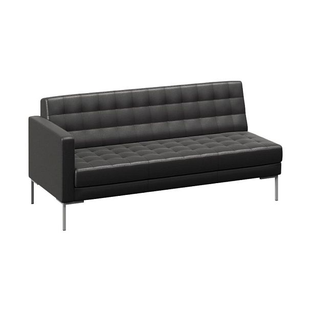 Forest Секция с подлокотником трехместная FR-SP-03 (R) Oregon 16/Металл Серый 1850*800*840 - Вид 1