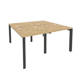 Onix Рабочая станция на П-образном м/к O.MP-D.RS-4.0.8 Тиквуд светлый/Антрацит металл 1560*1635*750 - Фото предпросмотра