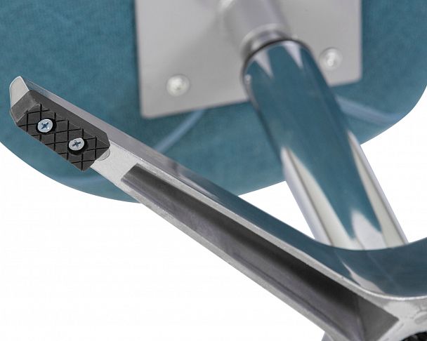 Кресло дизайнерское DOBRIN SWAN (синяя ткань IF6, алюминиевое основание) - Вид 8