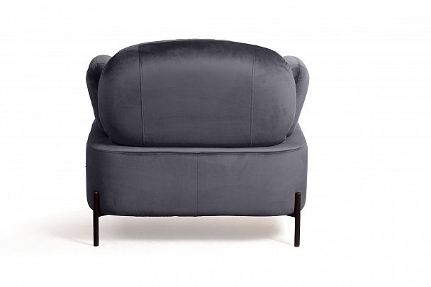Кресло Dandy, бархат серый 27 - Вид 4