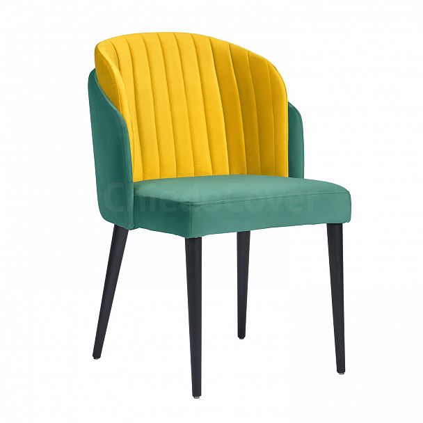 Полукресло Лилия, желто-бирюзовый - Вид 2