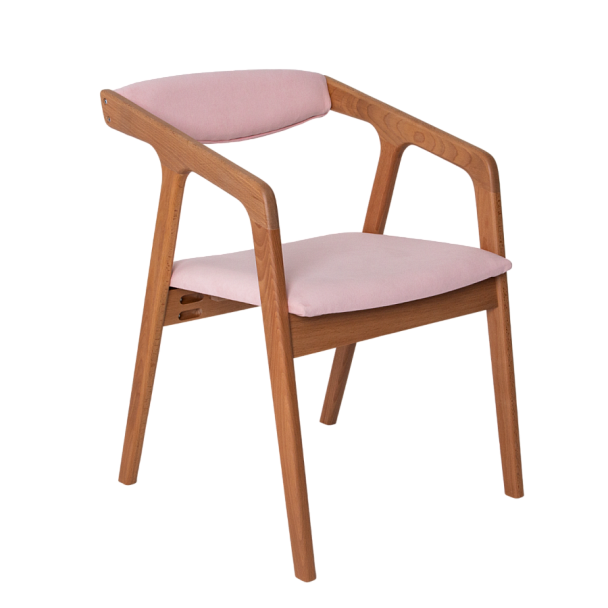 Полукресло Fendi, велюр Teddy 324, каркас бук под лак - Вид 1