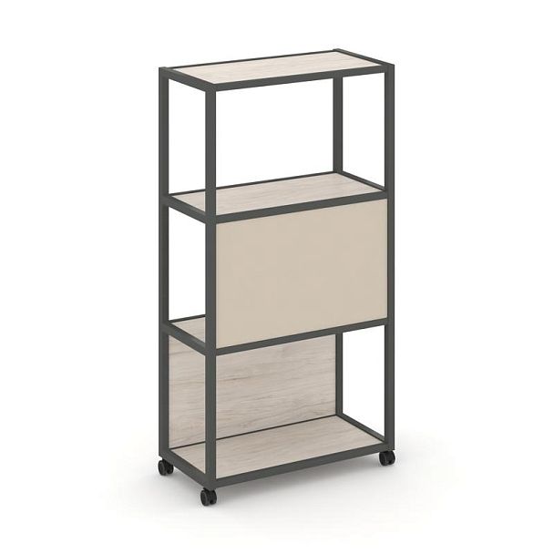Shelf Mobile Стеллаж 4 уровня 1 секция VR.LT-STK-403.10 Денвер Светлый/Металл Антрацит/W-04 1000*400*1523 - Вид 2