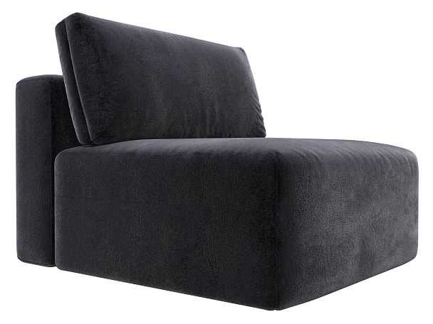 Модуль диван Лига-060 НПБ Велюр серый - Вид 4