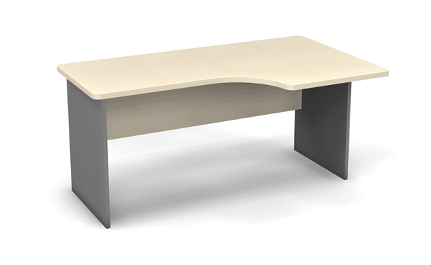 Стол эргономичный L,R 1600 Берлин Береза Майнау/Серый СУ 160.95 L/R - Вид 2