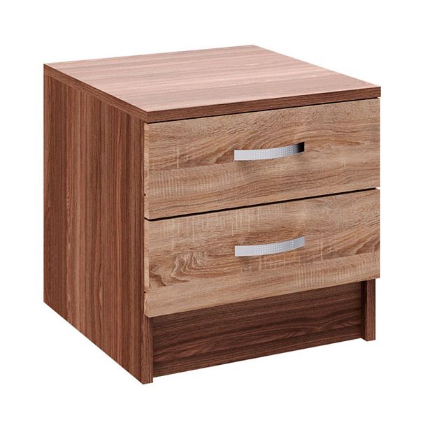 Спальня Ронда тумба прикроватная ясень шимо/дуб сонома - Вид 1