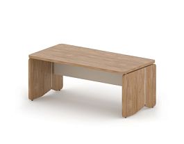 АККОРД/ACCORD RACR001-18x9 Стол руководителя 1800х900х750 Акация Шеффилд/Кашемир - Фото предпросмотра