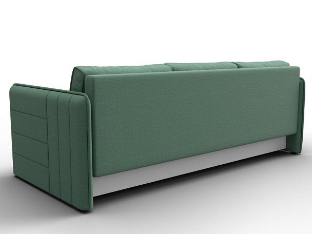 Диван прямой Слим Рогожка зеленый - Вид 5