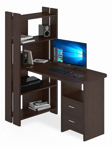 Стол компьютерный Домино Lite СТЛ-ОВ+С100Р Венге - Вид 1