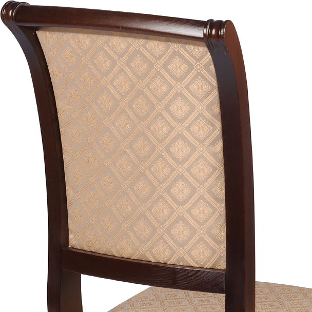 Стул деревянный с мягким сиденьем Арктос Темный орех/Бежевый жаккард - Вид 9