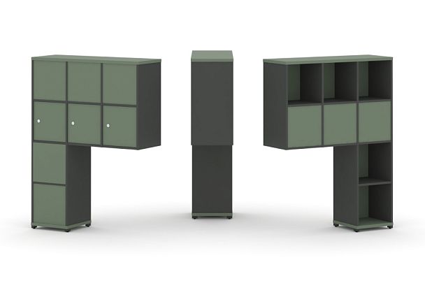 Concept Надставка высокая CN.DNV-010 Кобо/Антрацит/Металл Антрацит 1099*350*1486 - Вид 1