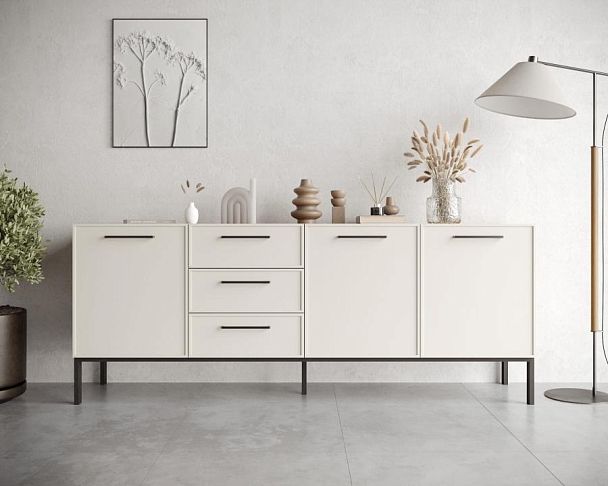 Комод с тремя дверками и тремя ящиками Nicole арт NEM07 - Вид 6