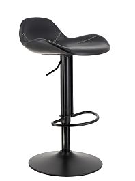 Барный стул Everprof Glory (Глори) Экокожа Черный - Фото предпросмотра